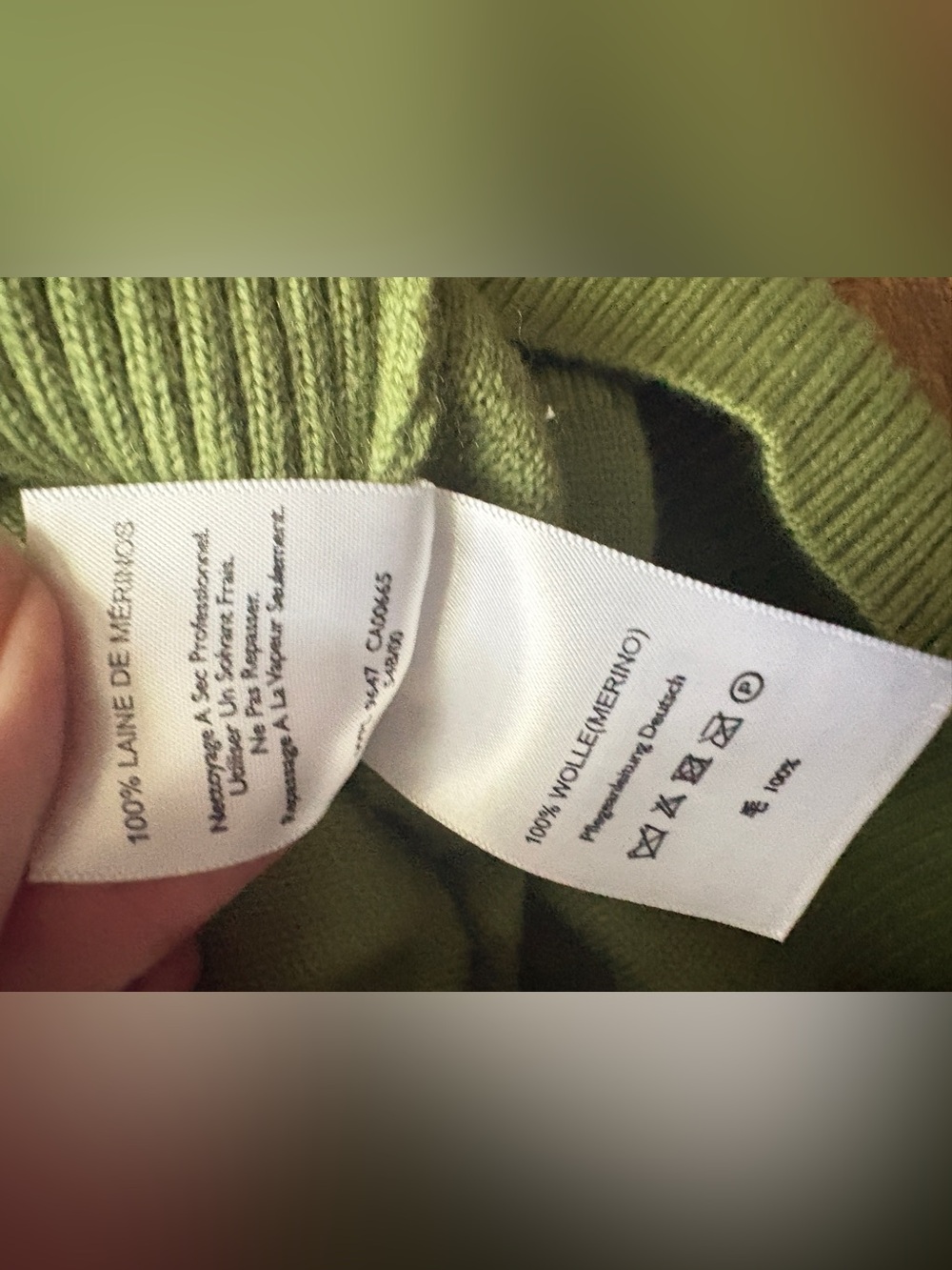 Eddie Bauer Fair Isle Merino Wool half Zip Sweater Green Petite Medium PM EUC - Picture 12 of 13